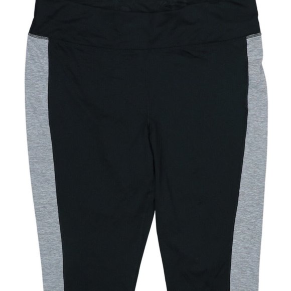 Id Ideology Womens Essentials Colorblocked Cropped Leggings Gray Size X Large main image 1